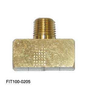 Tuttnauer Brass "T" 1/4F X 1/4M X 1/4F