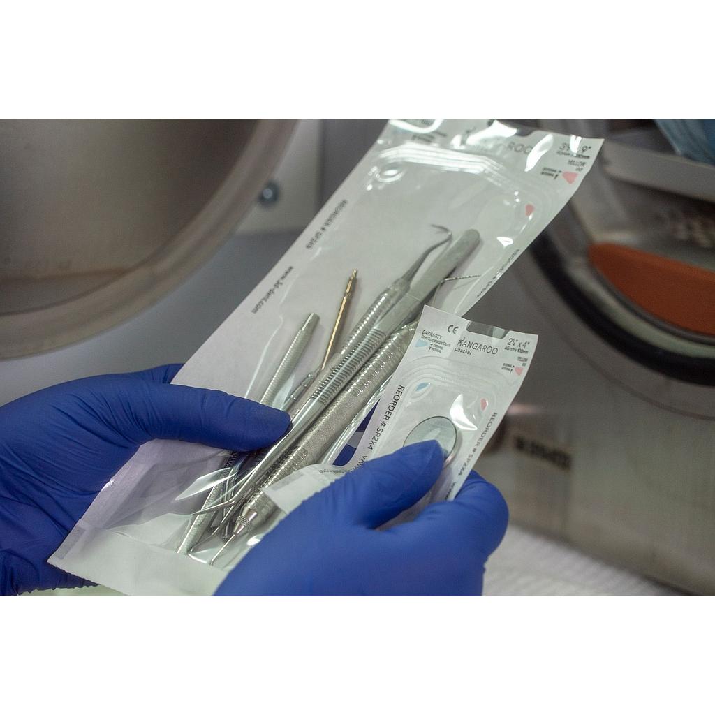 3D Dental Kangaroo Self Sealing Sterilization Pouch 3.5" X 9" 10/CS