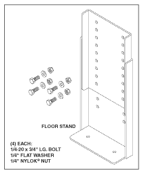 [RPH470] Adjustable Floor Stand