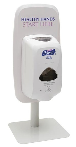 [2426-DS] Gojo Purell® Table Top Stand with "Healthy Hands Start Here" Sign, Purell® TFX™