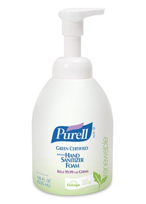 [5791-04] Gojo Purell® Green Certified Foam Hand Sanitizer, 535ml Counter Top Pump Bottle