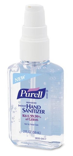 [9606-24] Gojo Purell® Instant Hand Sanitizer, 2 fl oz PERSONAL™ Pump Bottle, 24/cs