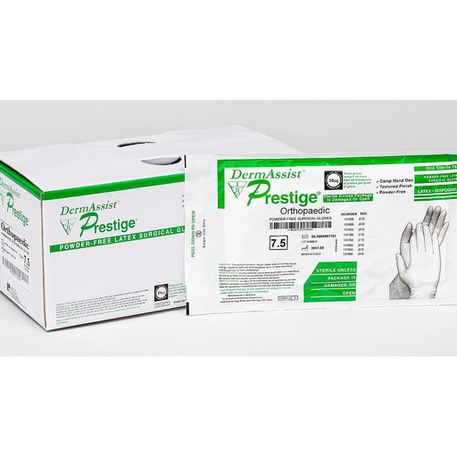[131900] Innovative Dermassist® Prestige® Orthopaedic Powder-Free Surgical Gloves, Size 9, Latex