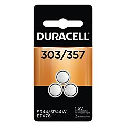 [D303/357/76SPK] Duracell® Medical Electronic Battery, Silver Oxide, Size 303/357/76, 1.5V