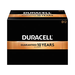[MN1300] Duracell® Coppertop® Alkaline Battery With Duralock Power Preserve™ Tech, Size D, 