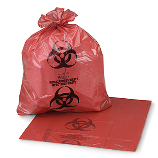 [3817] Medegen Specimen Transport Bags, 6" x 9", Biohazard Symbol, 2 mil, 1000/cs