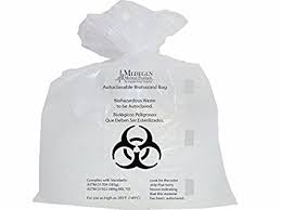 [F729] Medegen Biohazardous Waste Bags, 40" x 46", Clear/ Printed, 1.2 mil, 250 rl/cs