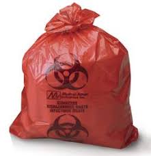 [117A] Medegen Biohazardous Infectious Waste Bag, 31" x 41" Red, 2 mil