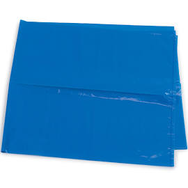 [H489] Medegen Linen Bag, 38" x 46", High Density, Blue/ No Print, 17 mic
