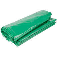 [T580] Medegen Polyethylene Can Liners, 37" x 46", Green, 14 mic
