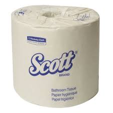 [13217] Kimberly-Clark Scott Standard Roll Bathroom Tissue, Recycled, 506 sheets/rl