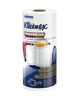 [13964] Kimberly-Clark Kleenex® Premiere Perforated Roll Towels, 1-Ply, 70 sheets/rl