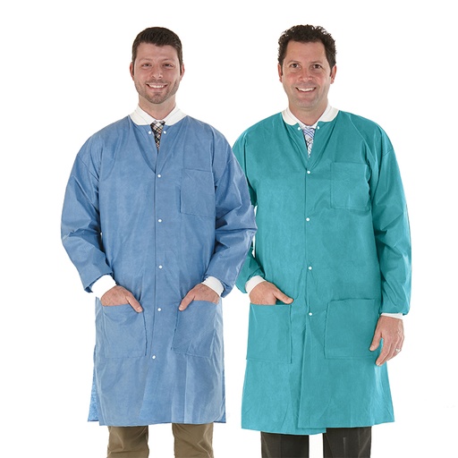 [8117-C] Medicom Safewear™ High Performance Lab Coat, Tropical Teal, Large