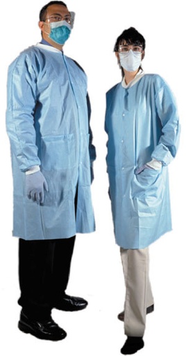 [A8034] AMD Medicom Lab Coat, X-Large, Blue