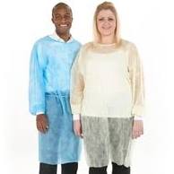 [8114] Medicom Safewear™ Form-Fit Isolation Gown, Bright Blue, Regular