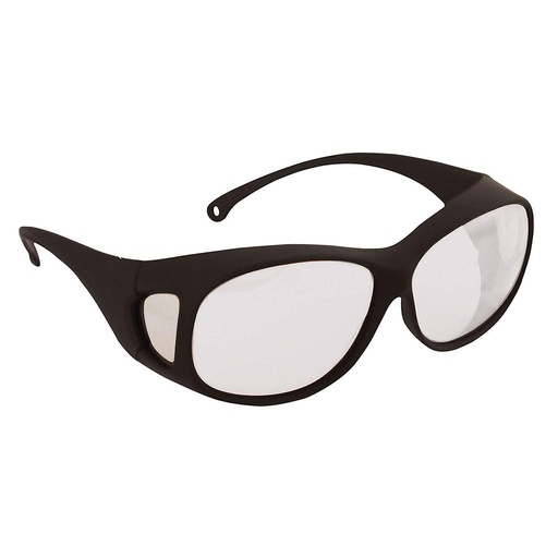 [20746] Kimberly-Clark Jackson Safety V50 OTG Safety Eyewear, Clear Lens, Anti-Fog, Black Frame