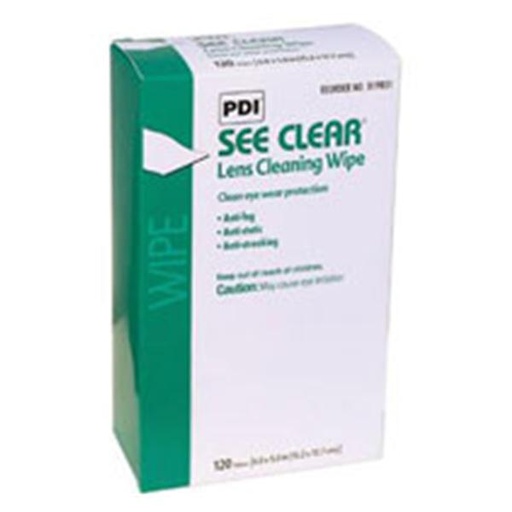 [D25431] PDI See Clear® Eye Glass Cleaning Wipe, 6" x 5"