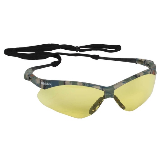 [22610] Kimberly-Clark Jackson Safety V30 Nemesis Safety Eyewear, Amber Lens, Anti-Fog, Camo Frame
