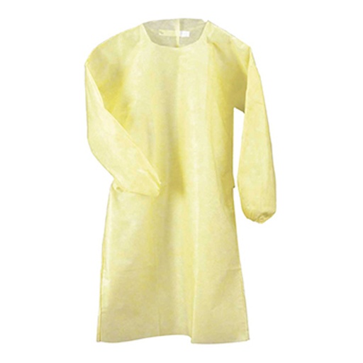 [99911] Medegen Impervious Gown, Cuffed, Yellow