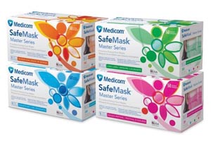 [2051] Medicom Safemask® Masters Series Earloop Mask, Azalea Festival (Bright Fuschia)