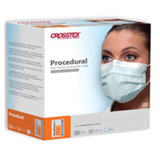 [GCPBL100] Crosstex Procedural Earloop Mask, Blue, Latex Free (LF)