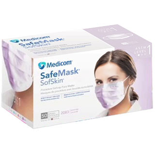 [2083] Medicom Safe+Mask® Sof Skin® Earloop Mask, Lavender
