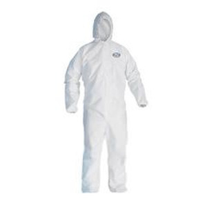 [44323] Kimberly-Clark Kleenguard A40 Hooded Coverall, Large Zip Front