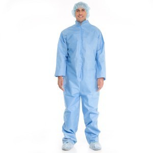 [75631] Halyard Protective Coverall, Blue, Large