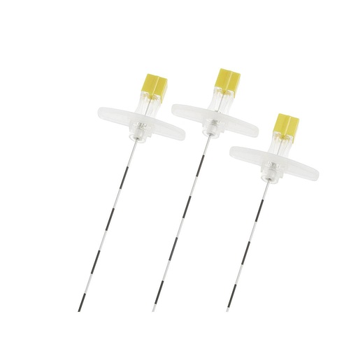 [TU20G451] Myco Reli® Tuohy Point Epidural Needle/Detachable Wing Needle, 20G x 4½", Yellow, Ste