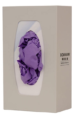 [GL100-0212] Bowman Glove Box Dispenser, Single with Flexible Springs, Quartz