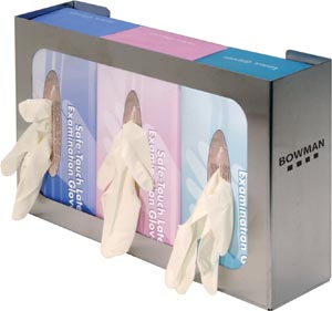 [GS-006] Bowman Triple Glove Dispensers, Stainless Steel
