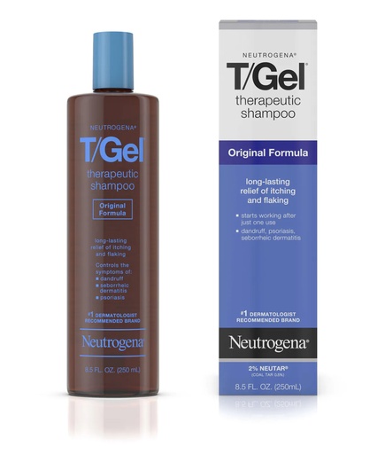 [09220] Johnson & Johnson Neutrogena 8.5 fl oz T/Gel Original Formula Therapeutic Shampoo, 24/Case