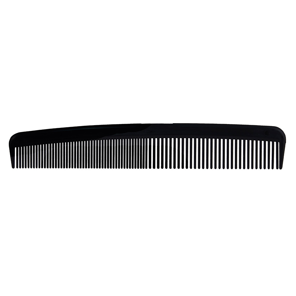 [C8] Dukal Dawnmist 8 inch Heavy Duty Comb, Black, Bulk