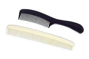 [2950] Dukal Dawnmist Comb with Handle, Black, 8 5/8"
