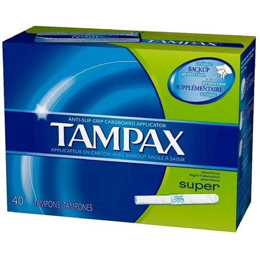 [7301000072] Tampax Super Tampons, 40/bx