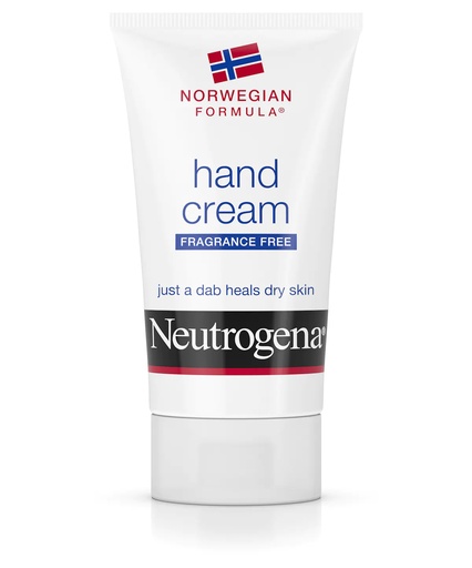 [01300] Johnson & Johnson Neutrogena 2 oz Fragrance Free Norwegian Formula Hand Cream, 24/Case
