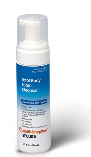 [59430300] Smith & Nephew Secura™ Total Body Foam Cleanser, 8½ oz