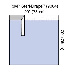 [9084] 3M™ Surgical Steri-Drape™ Adhesive Towel Drape, 29" x 29"
