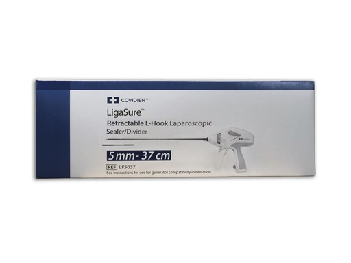 [LF5637] Medtronic, LigaSure L-Hook Retractable Laparoscopic Sealer/Divider, 5mm-37cm