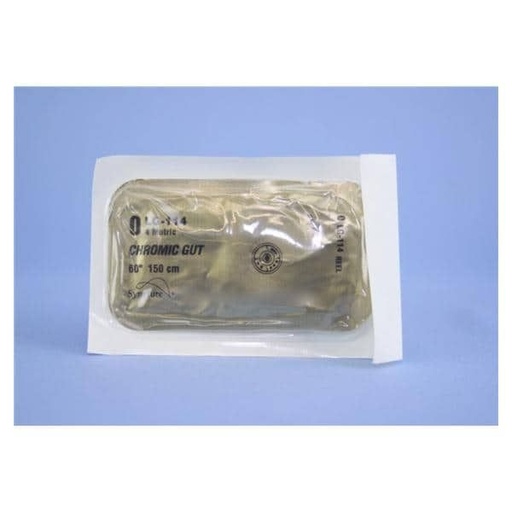 [LG114] Medtronic Chromic Gut 60 inch Size 0 Reel Sterile Absorbable Suture, 24/Box