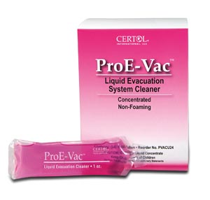[PVACU24] Certol Proe-Vac Liquid Evacuation System Cleaner, 1 oz Unit Dose Tubes