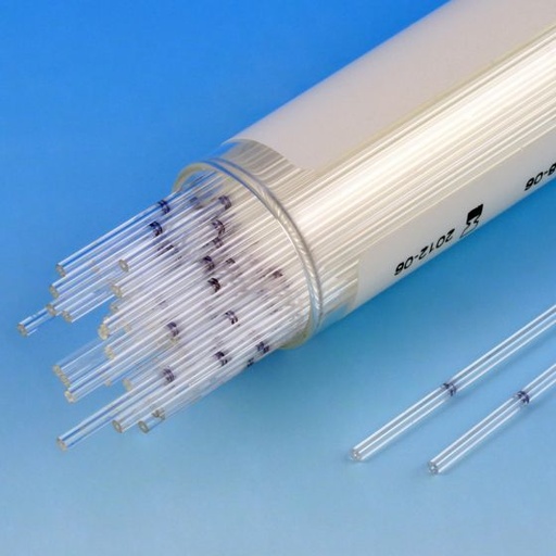 [51628] Globe Scientific Pre-Calibrated Borosilicate Glass Micro-Hematocrit Capillary Tubes, 1000/Box