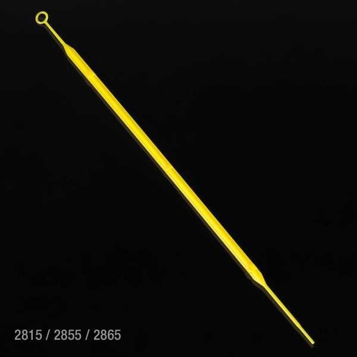 [2815] Globe Scientific 10µl Polystyrene Rigid Innoculation Loops w/ Needle, Yellow, 500/Case