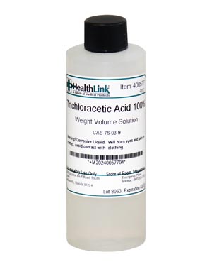 [400577] Healthlink Trichloracetic Acid, 100%, 4 oz