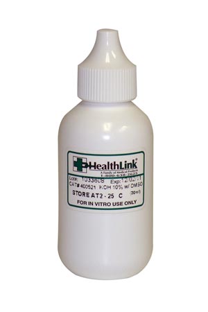 [400521] Healthlink Potassium Hydroxide, 10% with DMSO, 30mL