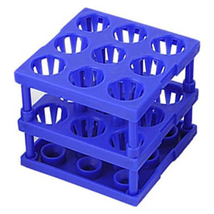 [54901] Unico Tube-Cube 9 Place Holds Up to 18 - 13mm Tube Rack, 1/Pack