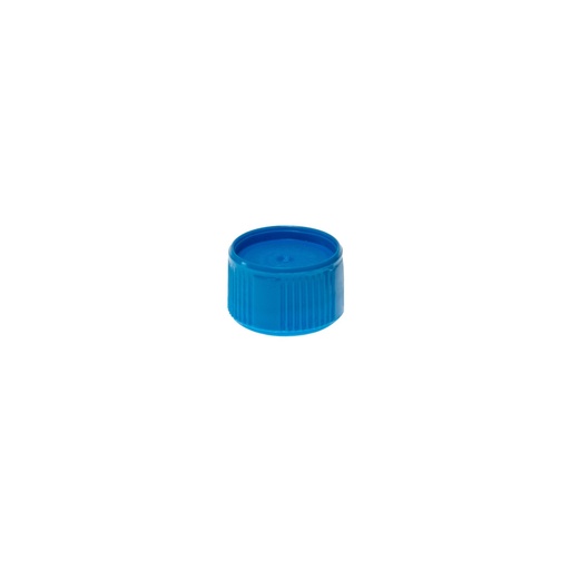 [T340BLS] Simport Colored Closure Caps, Lip Seal, Blue