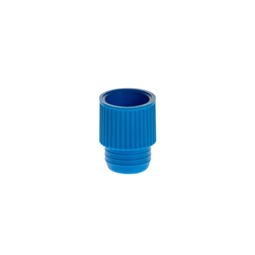 [T401-3B] Simport Centrifuge Tube Plug Cap, 12mm, Polyethylene, Blue