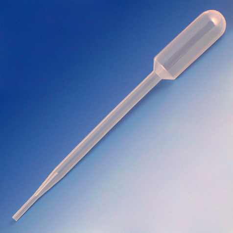 [138030] Globe Scientific 8 ml LDPE Non-Sterile Non-Graduated Transfer Pipets, 4000/Case