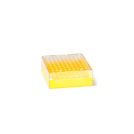 [T314-2100Y] Simport Cryostore™ Storage Box, 1.2 & 2mL, 100 Places, Yellow